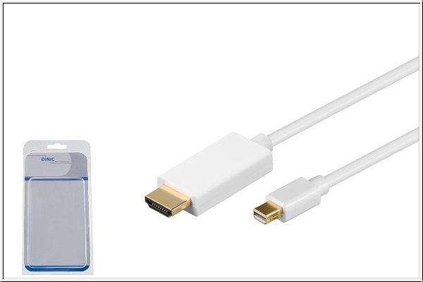 Mini DisplayPort auf HDMI Kabel 2 m, weiß