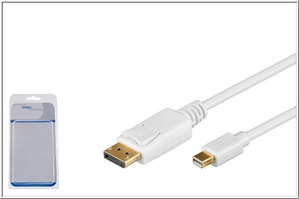 Mini DisplayPort auf DisplayPort, 2 m, weiß