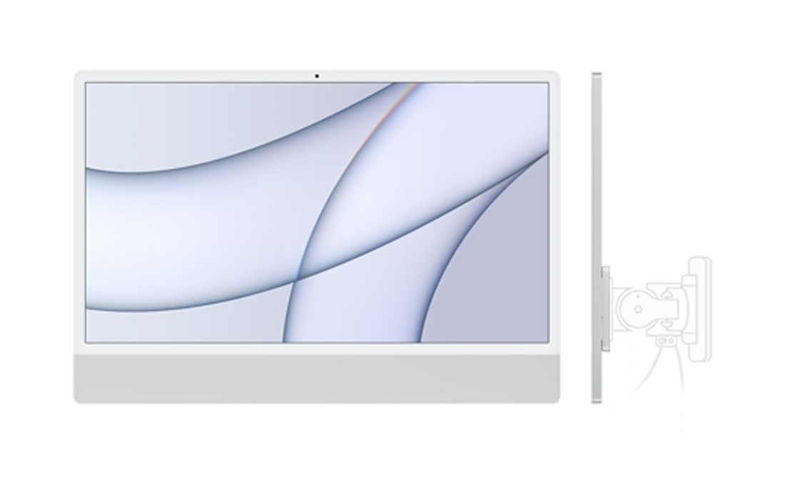 Easy Fit Staubschutz Für IMac 24 Zoll - Spandex Abdeckung In Grau