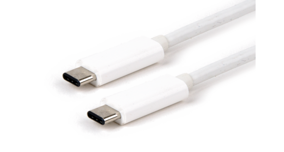 LMP USB-C (m) zu USB-C (m) Kabel, weiss