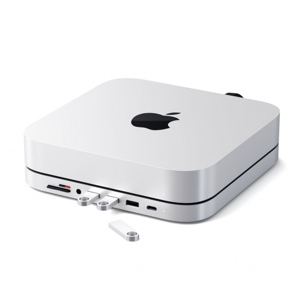 Satechi USB-C Aluminum Stand & Hub für Mac mini