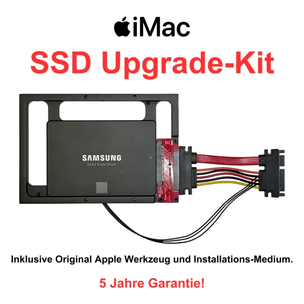 SSD Upgrade-Kit für Apple iMac 27", 2012 - 2019, inkl. Werkzeug