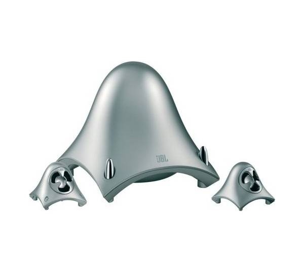 JBL Creature II 2.1 Soundsystem, silber- Gebrauchtware