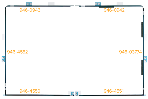 Apple Original Display-Klebestreifen-Set für iMac Pro 27"